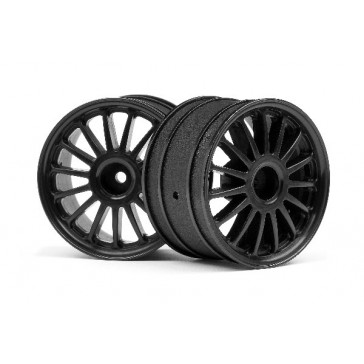 WR8 Tarmac Wheel Black (2.2inch57X35Mm/2Pcs)