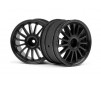 WR8 Tarmac Wheel Black (2.2inch57X35Mm/2Pcs)