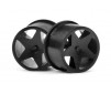 Q32 Super Star Wheel Set F/R (Blk/18X10/18X14/4Pcs