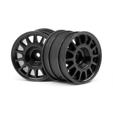 Wr8 Rally Off-Road Wheel Black (48X33Mm/2Pcs)