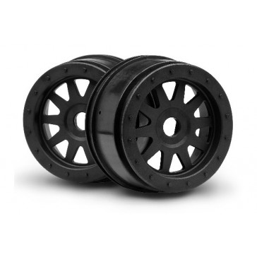 Tr-10 Glue-Lock Wheel Black (120X60Mm/2Pcs)