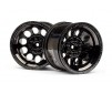 Bullet St Wheels Black Chrome (Pr)