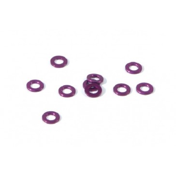 Aluminium Washer 3 X 6 X 0.75Mm (Purple/10 Pcs)