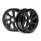 DISC.. Black Turbine Wheels (pr)