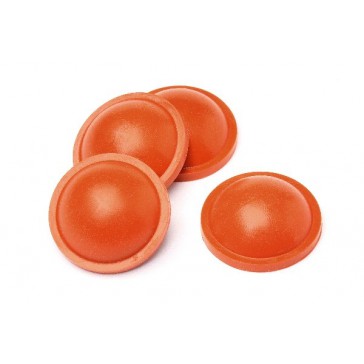 Red Shock Membranes (4 Pcs)