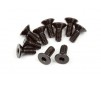 Flat Head Screw M2.5X6Mm (Hex Socket/10Pcs)