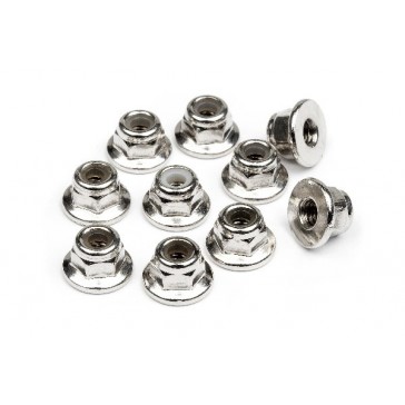 Flanged Lock Nut M3 (10Pcs)