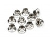 Flanged Lock Nut M3 (10Pcs)