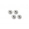 Flanged Lock Nut M5X8Mm (Silver/4Pcs)