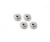 Flanged Lock Nut M5X8Mm (Silver/4Pcs)