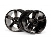 Bullet Mt Wheels Black Chrome (Pr)