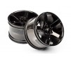 Bullet Mt Wheels Black Chrome (Pr)