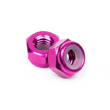 Aluminum Lock Nut M4 (Purple/10Pcs)