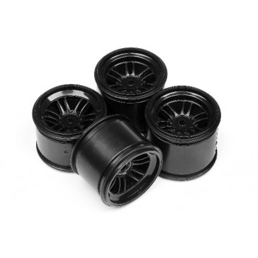 Ft01 Wheel Set (Black/Front 2Pcs/Rear 2Pcs)