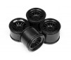 Ft01 Wheel Set (Black/Front 2Pcs/Rear 2Pcs)