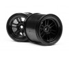 Ft01 Wheel Set (Black/Front 2Pcs/Rear 2Pcs)