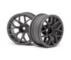 RTR Wheel 26Mm Gunmetal (6Mm Offset/2Pcs)