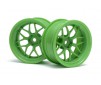 Tech 7 Wheel Green 52X26X+9Mm Offset (2Pcs)