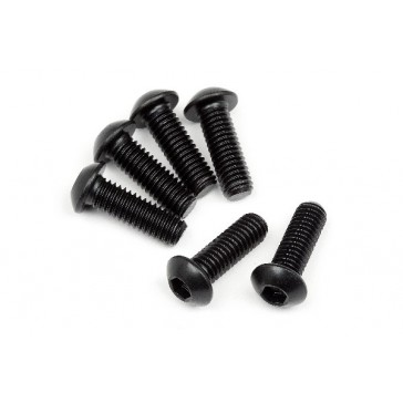 Button Head Screw M6X18Mm (Hex Socket) (6Pcs)