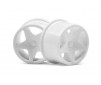 Q32 Super Star Wheel Set F/R White/18X10/18X14 X 4