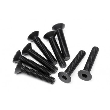 Flat Head Screw M3X16Mm (Hex Socket/8Pcs)