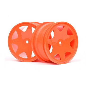 Ultra 7 Wheels Orange 35Mm (2Pcs)