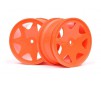 Ultra 7 Wheels Orange 35Mm (2Pcs)