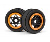 Ah-64 Wheel Black/Orange (42X83Mm/2Pcs)