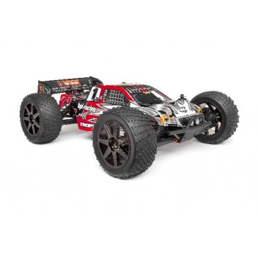 Clear Trophy Truggy Body W/Window Masks And Decals