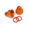 Aluminum Top Shock Cap (Orange/2Pcs)