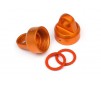 Aluminum Top Shock Cap (Orange/2Pcs)