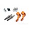 DISC.. ALUMINUM STEERING KNUCKLE SET (FOAM TIRE/ORANGE)