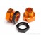 DISC.. 6.7mm Hex Wheel Adapter Trophy Buggy (Orange/Black)