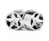 Q32 Super Star Wheel Set F/R Chrome18X10/18X14/ X4