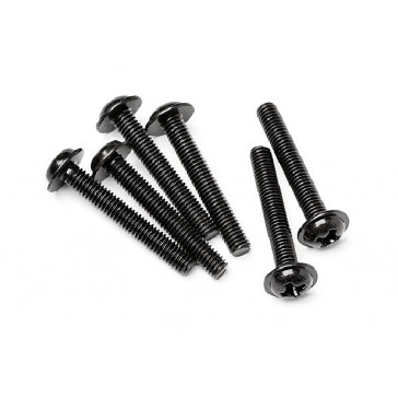 Flanged Screw M3X20Mm (6Pcs)