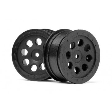 St-8 Wheel Black (0Mm Offset/2Pcs)