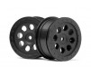 St-8 Wheel Black (0Mm Offset/2Pcs)