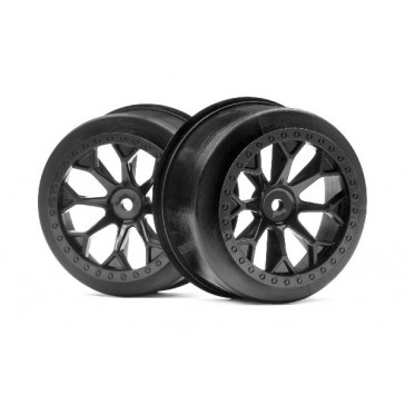 8-Shot Sc Wheel (Black/2Pcs)