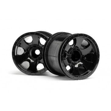 Warlock Wheel Black (2.2In/2Pcs)