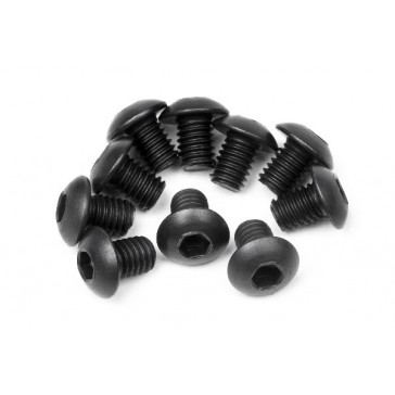 Button Head Screw M3X4Mm (Hex Socket/10Pcs)