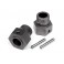 Wheel Hex Hub 24X27Mm (Gunmetal/2Pcs)