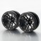 DISC.. Wheels 10-Spoked 1.9", Black/Black (2 pcs)