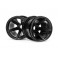 Super Star Mt Wheels Front (Black/2.2In/2Pcs)