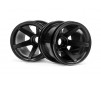 Super Star Mt Wheels Front (Black/2.2In/2Pcs)