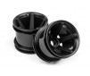 Super Star Mt Wheels Front (Black/2.2In/2Pcs)