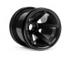 Super Star Mt Wheels Front (Black/2.2In/2Pcs)