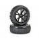 VANTAGE FRONT BUGGY TYRE MOUNTED ON WHEELS (PR) - BLACK