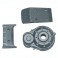 DISC.. SIDEWINDER GEAR COVER+SKID PLATE SET