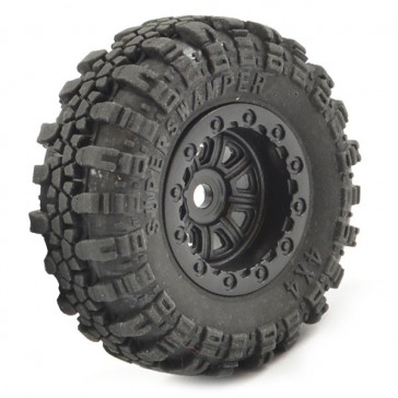 OUTBACK MINI SWAMPER TIRE & WHEEL SET - BLACK (4PC)