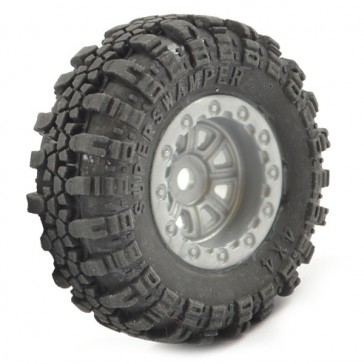 OUTBACK MINI SWAMPER TIRE & WHEEL SET - GREY (4PC)